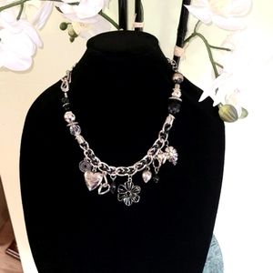 Paparazzi ❤️ I Am Sure - Black Necklace